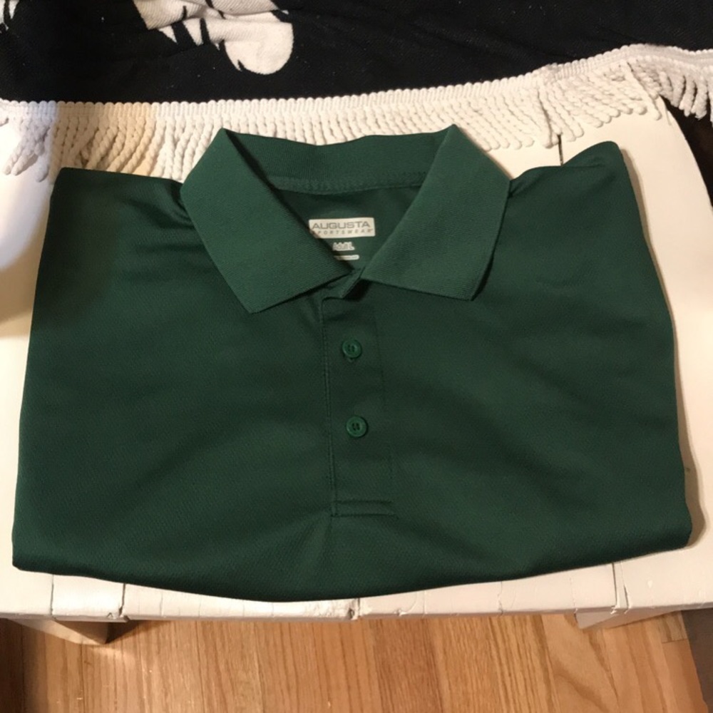 Augusta SportsWear Adult L Dark Green Polo